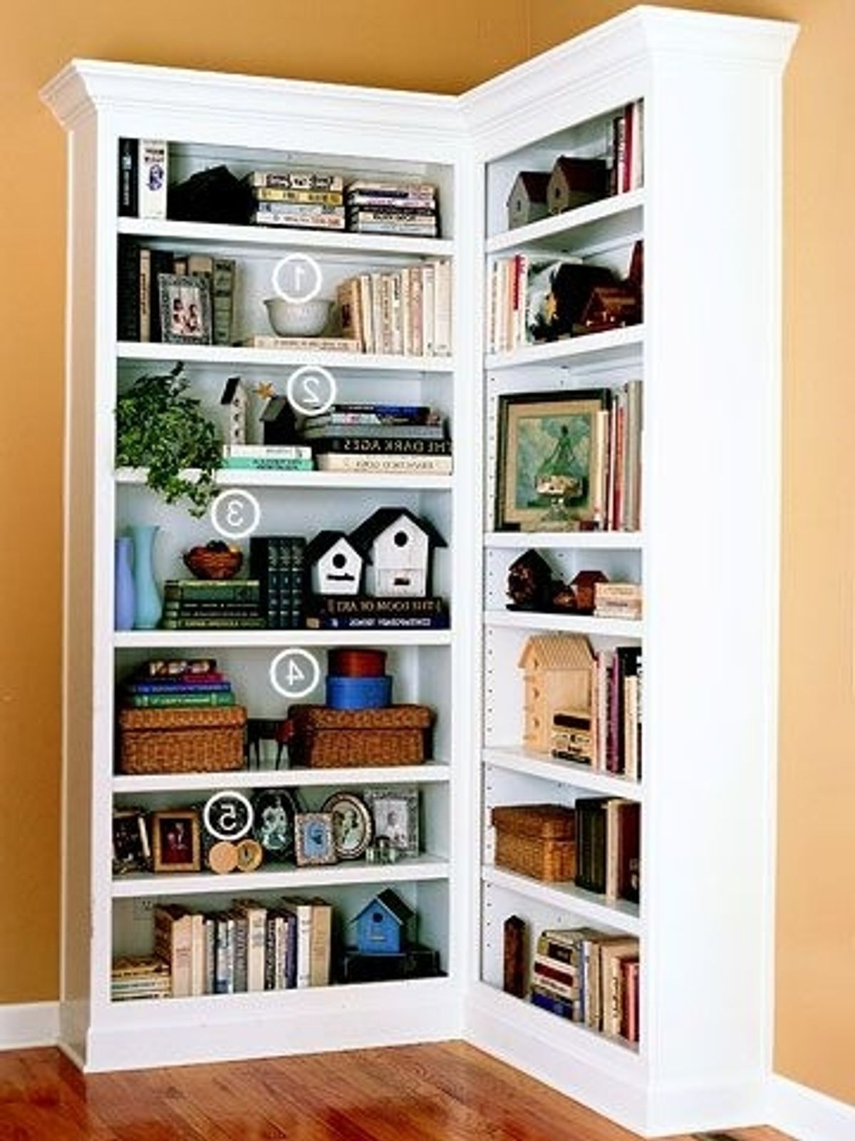 15 Ideas of Corner Bookcases