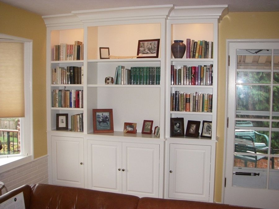 15 Best White Library Bookcases   Library White Bookcase With Doors Useful White Bookcase With With Most Recently Released White Library Bookcases 