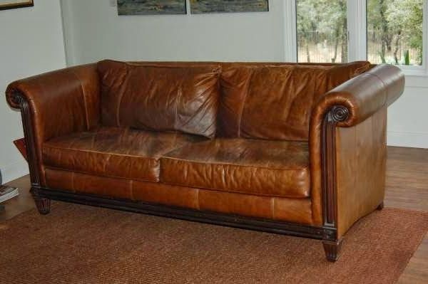 craigslist retro 70s leather sofa chair