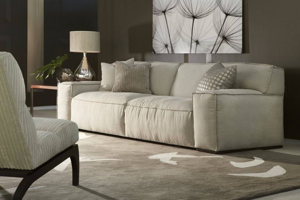 down blend leather sofa