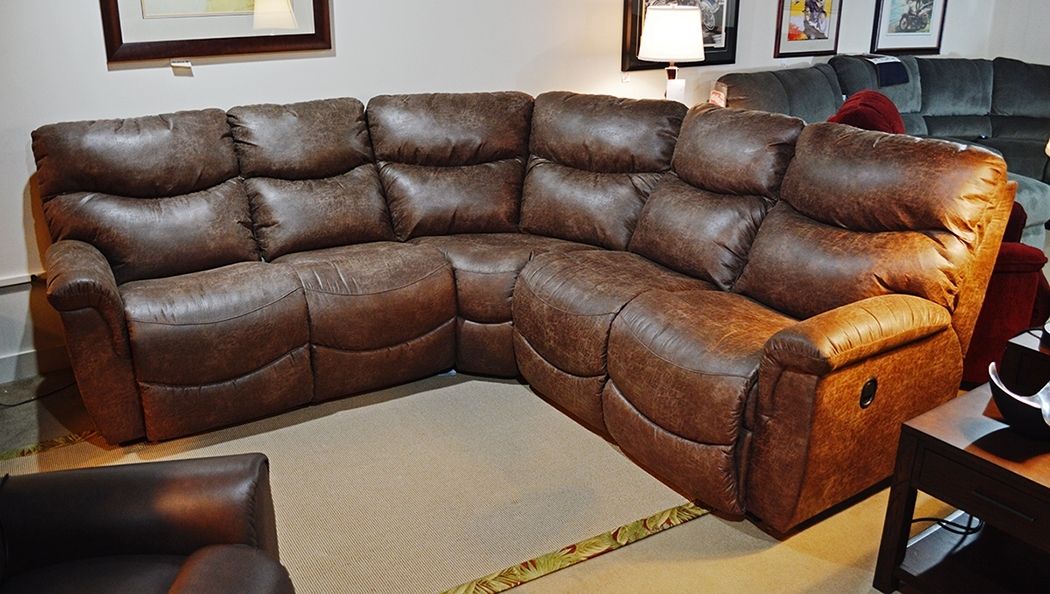 lazy boy leather sectional sofa
