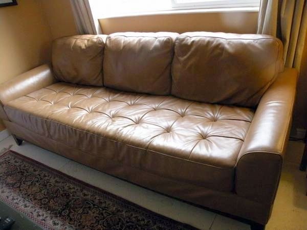 used craigslist leather ikea sofa