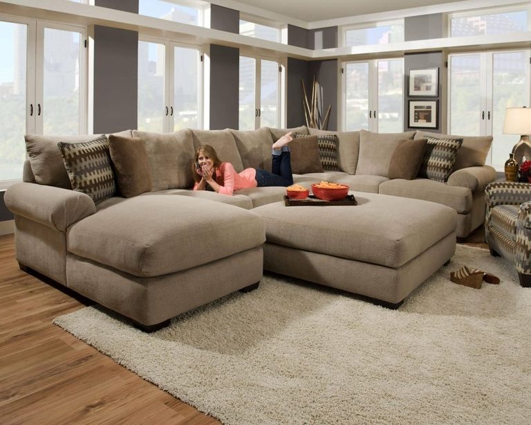 Popular Tan Sectionals With Chaise Intended For Sofa Living Room Sectionals Sectional With Chaise Red Sectional ?width=768
