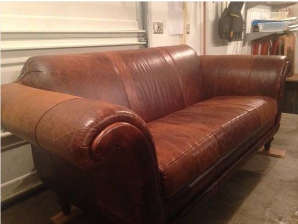 craigslist down leather sofa