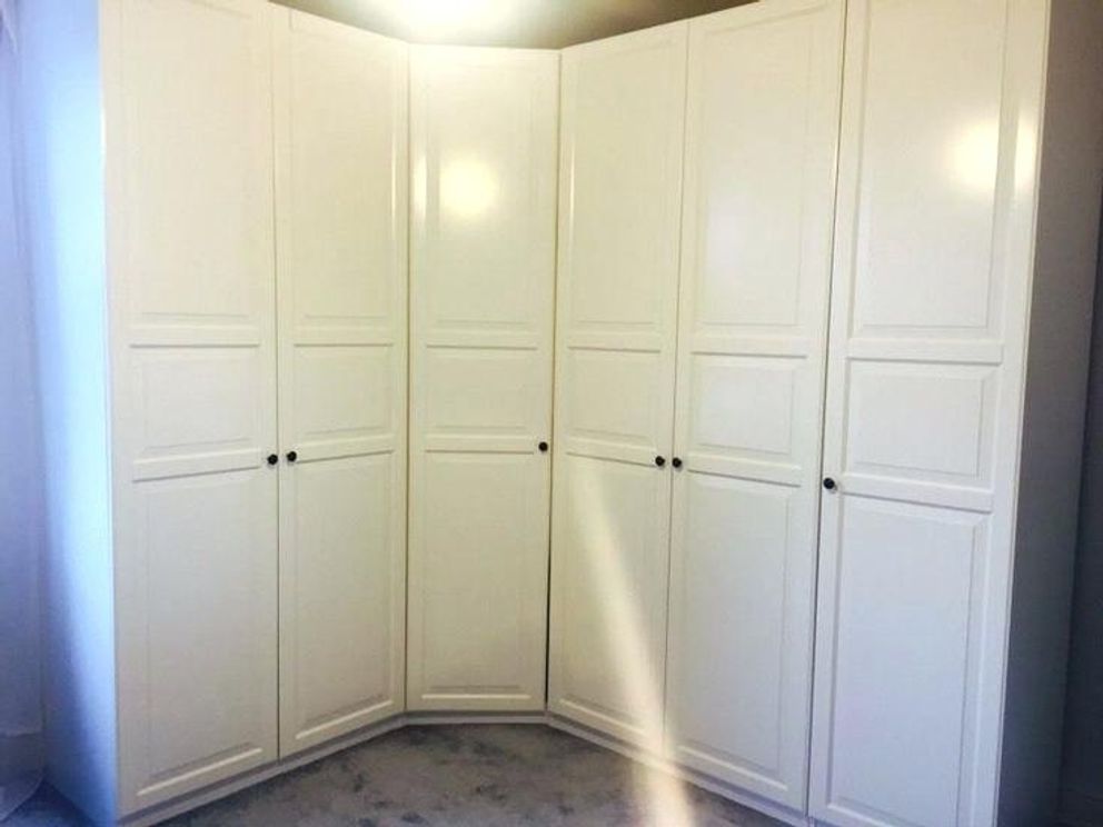 15 Inspirations White Gloss Corner Wardrobes