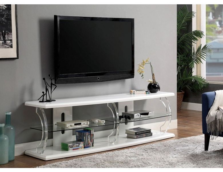 Viper Modern White Lacquer Tv Stand In Latest Modern White Lacquer Tv Stands (View 3 of 20)