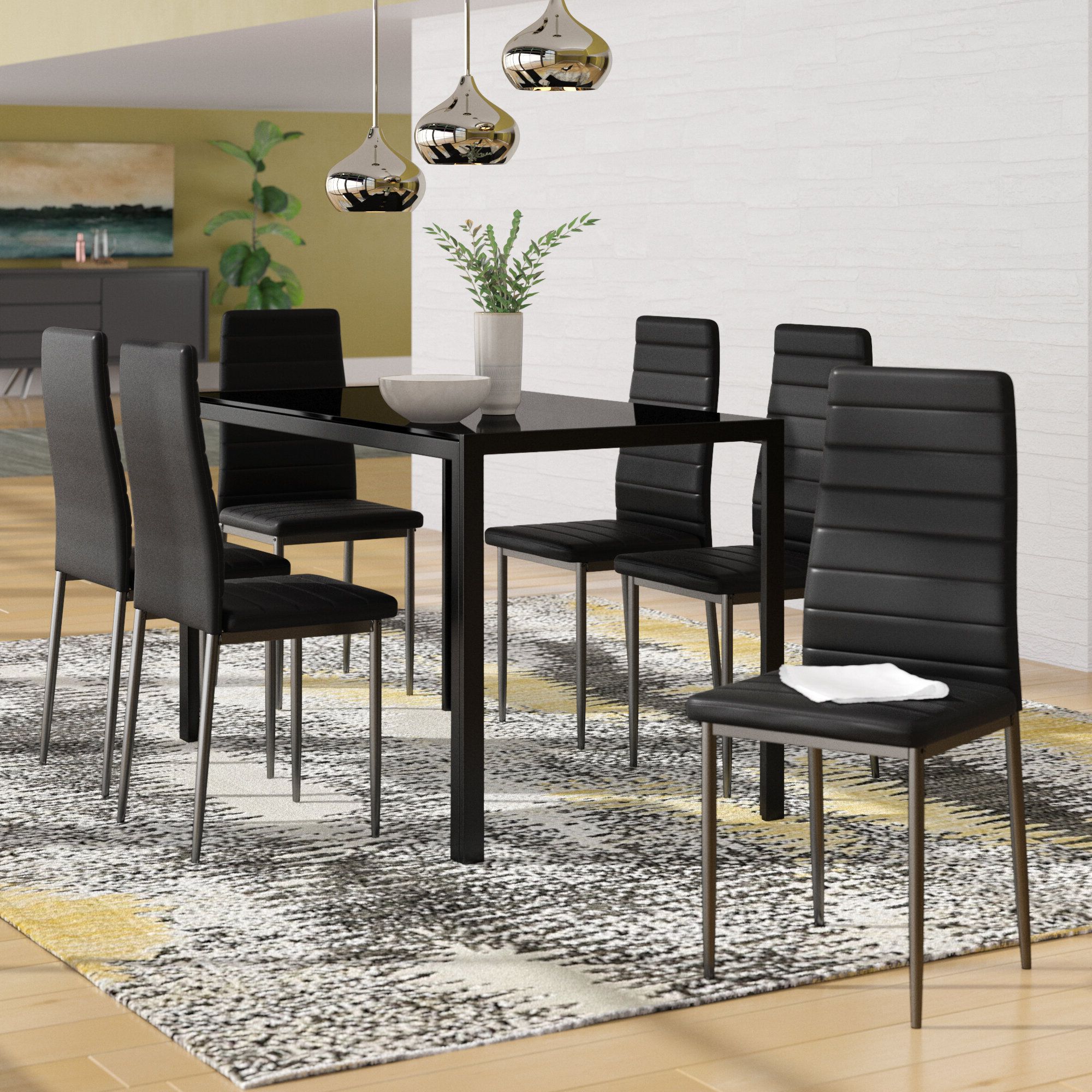 Haris 6 Piece Breakfast Nook Dining Set Within Most Recent Linette 5 Piece Dining Table Sets (View 11 of 20)