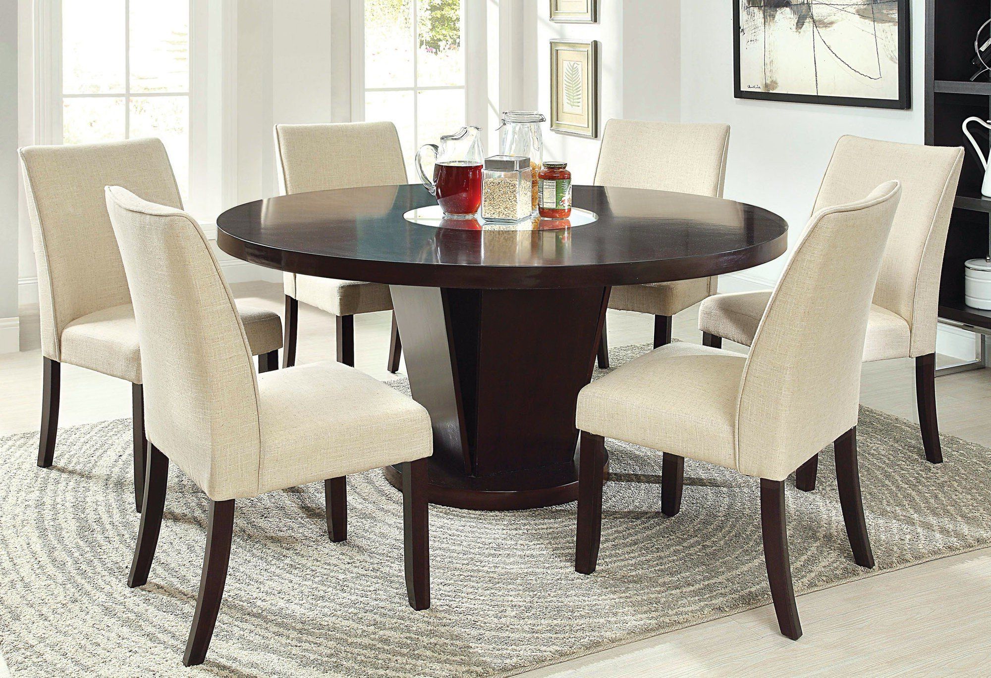 Top 30 of Solid Wood Circular Dining Tables White